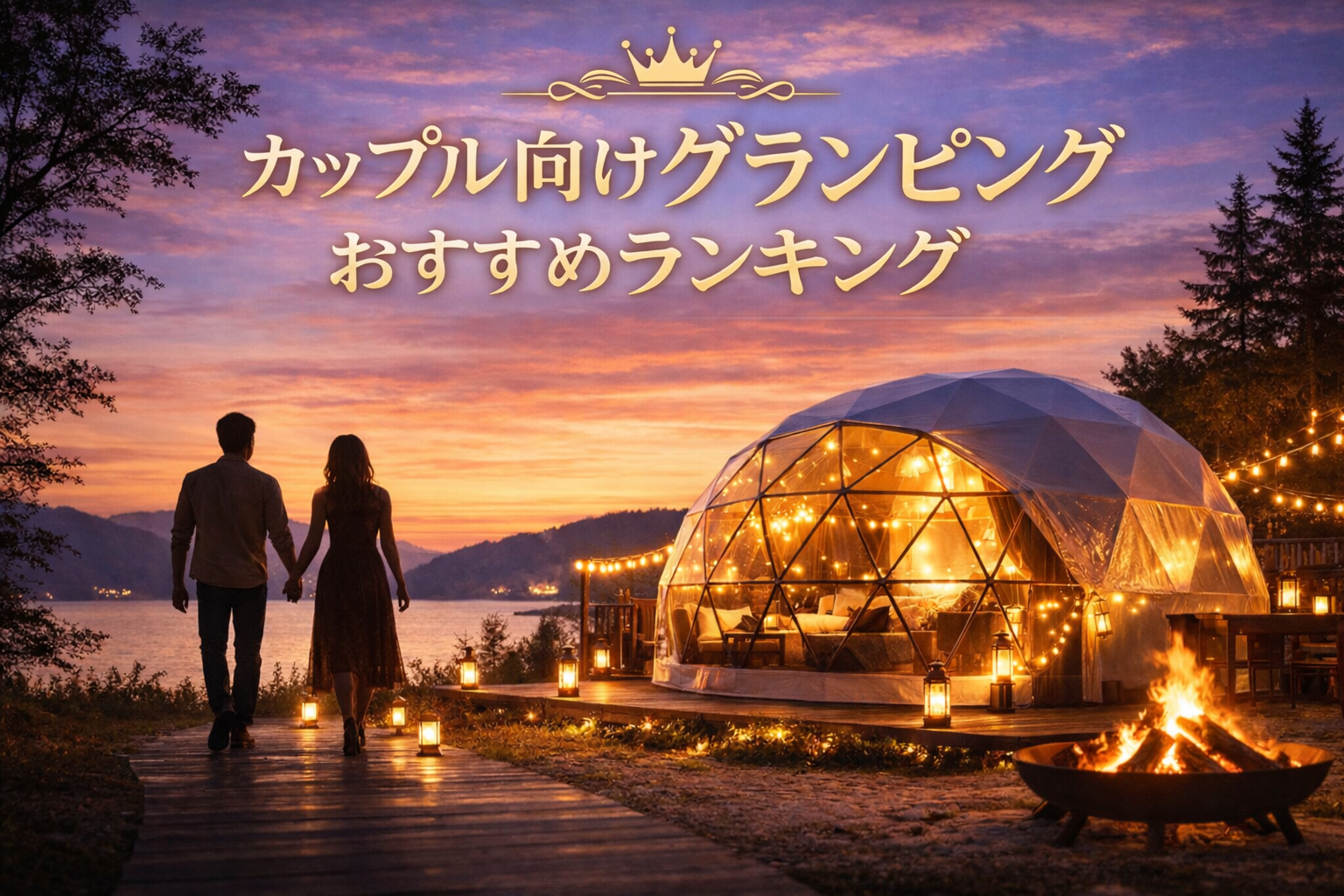 【2026年最新】カップル向けグランピングおすすめランキング|おしゃれで特別な体験ができる宿を厳選比較