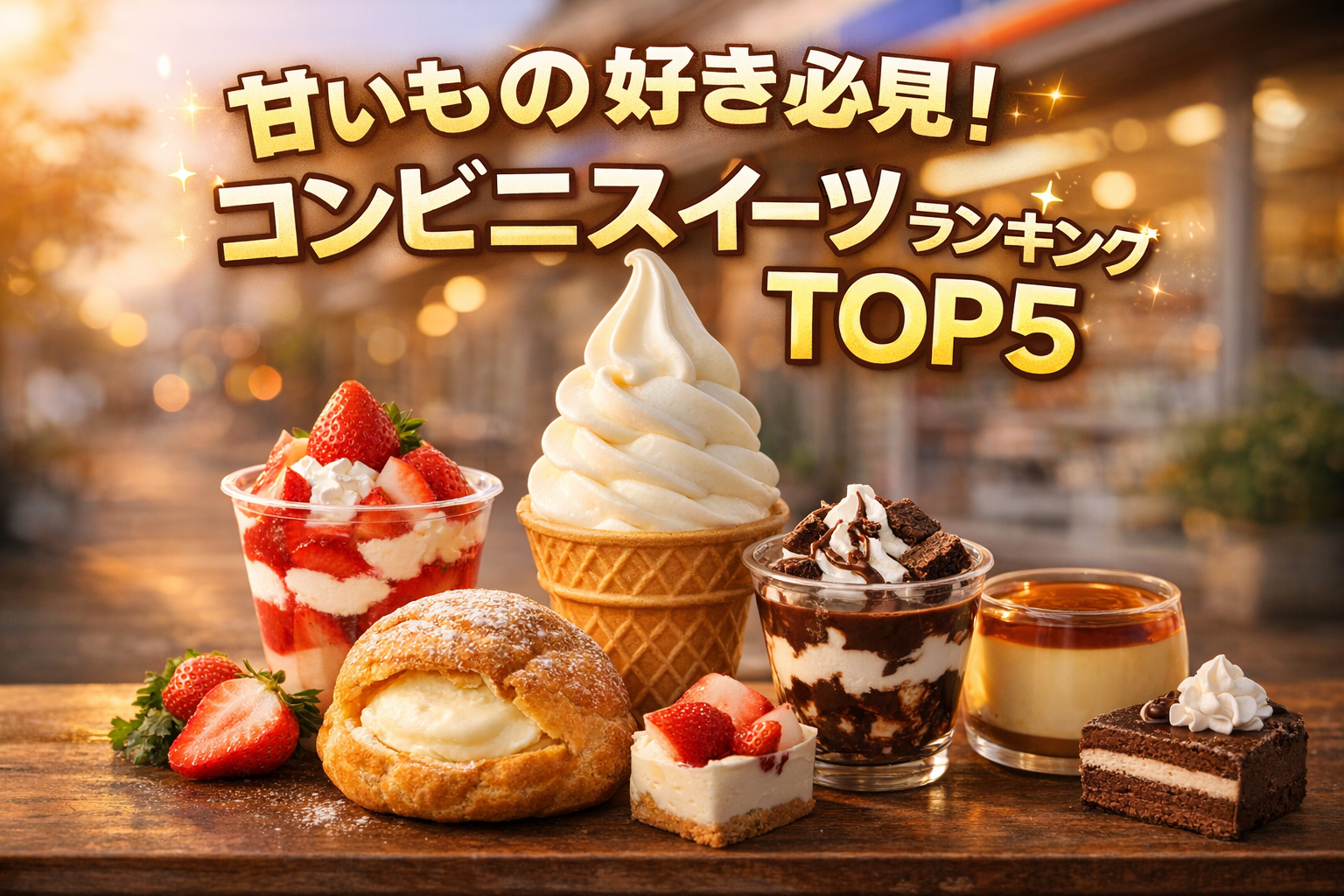 甘いもの好き必見!コンビニスイーツランキングTOP5|ミニストップが選ばれる理由