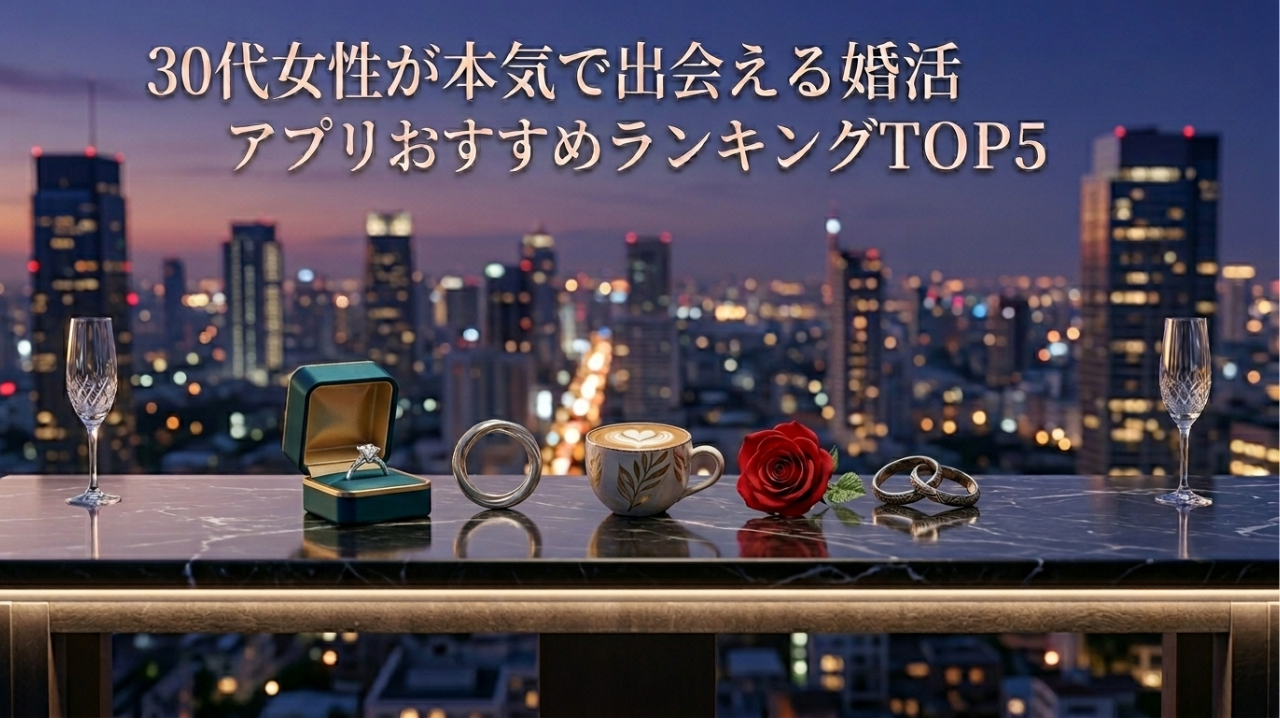 30代女性が本気で出会える婚活アプリおすすめランキングTOP5