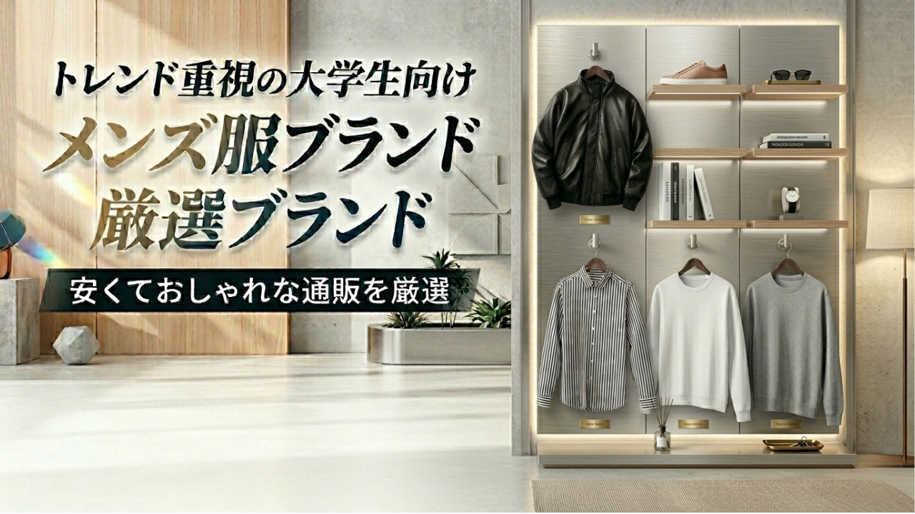 トレンド重視の大学生向けメンズ服ブランドランキング｜安くておしゃれな通販を厳選