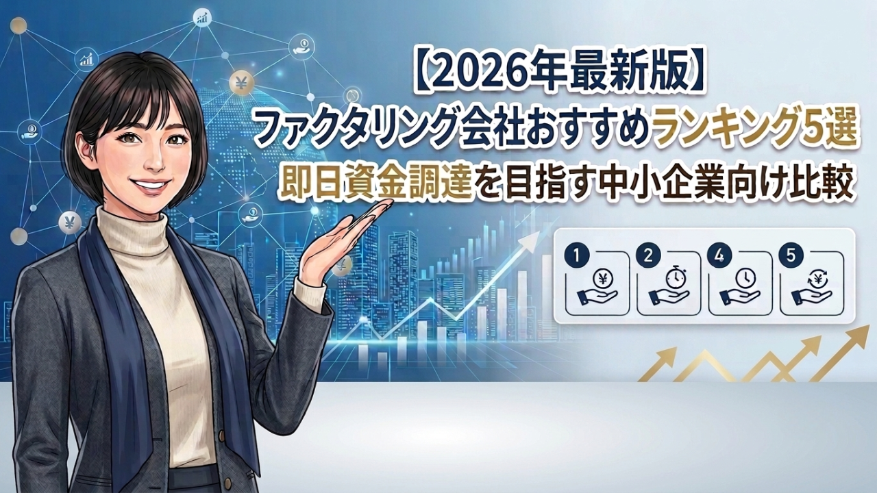 【2026年最新版】ファクタリング会社おすすめランキング5選|即日資金調達を目指す中小企業向け比較