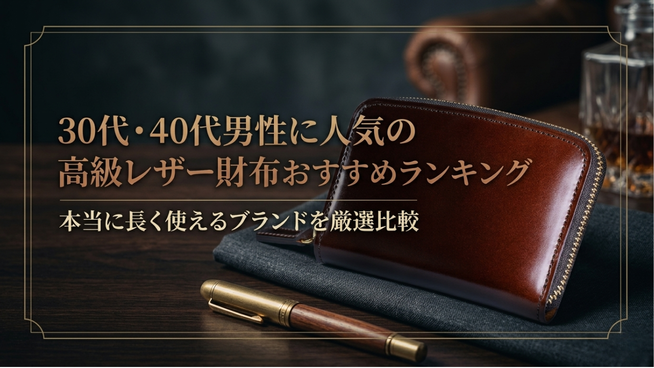 30代・40代男性に人気の高級レザー財布おすすめランキング｜本当に長く使えるブランドを厳選比較