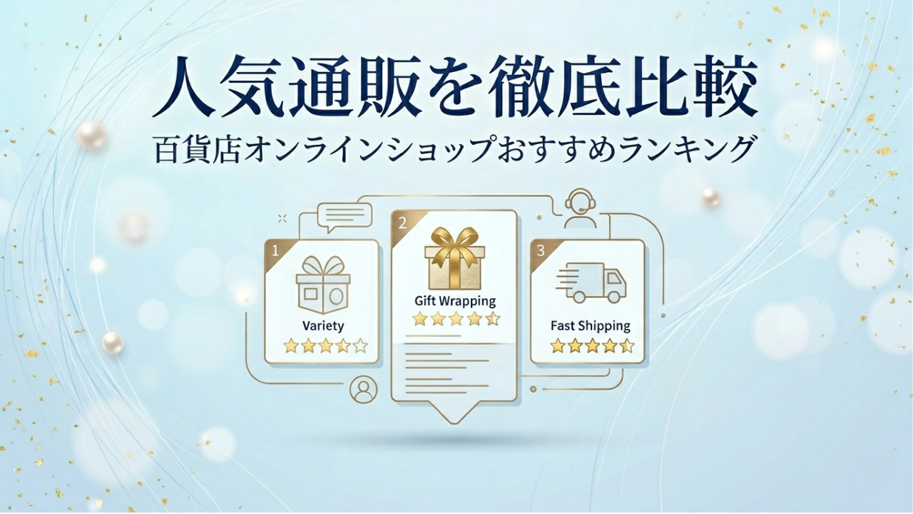 人気通販を徹底比較|百貨店オンラインショップおすすめランキング