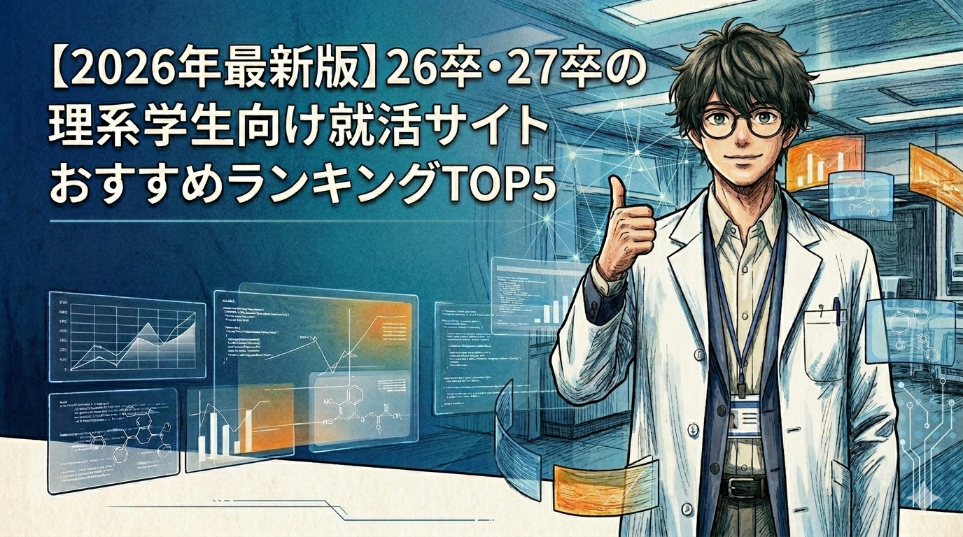 【2026年最新版】26卒・27卒の理系学生向け就活サイトおすすめランキングTOP5