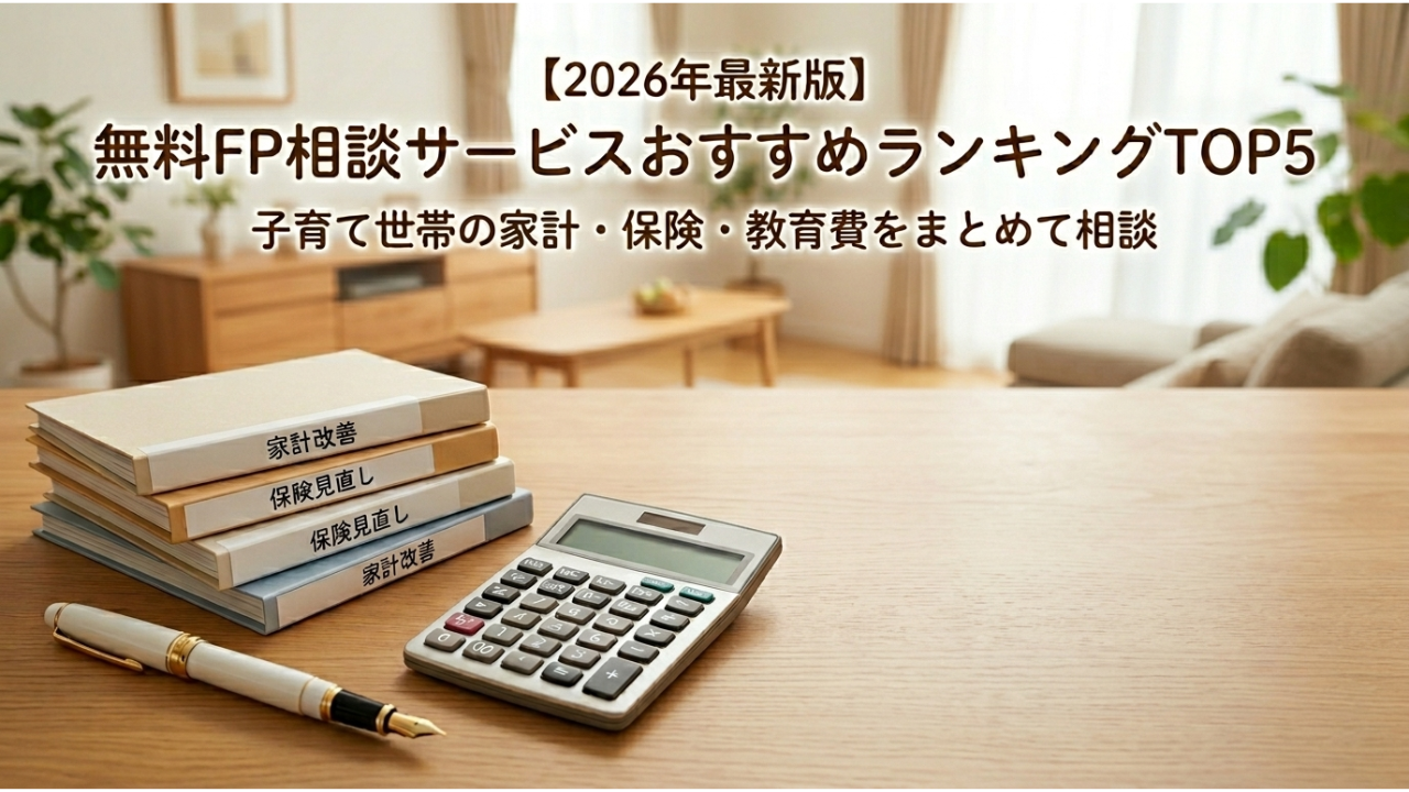 【2026年最新版】無料FP相談サービスおすすめランキングTOP5｜子育て世帯の家計・保険・教育費をまとめて相談