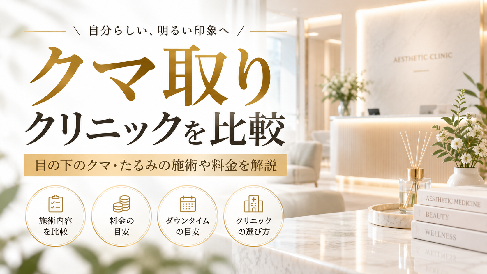 クマ取りクリニックを比較｜目の下のクマ・たるみの施術や料金を解説
