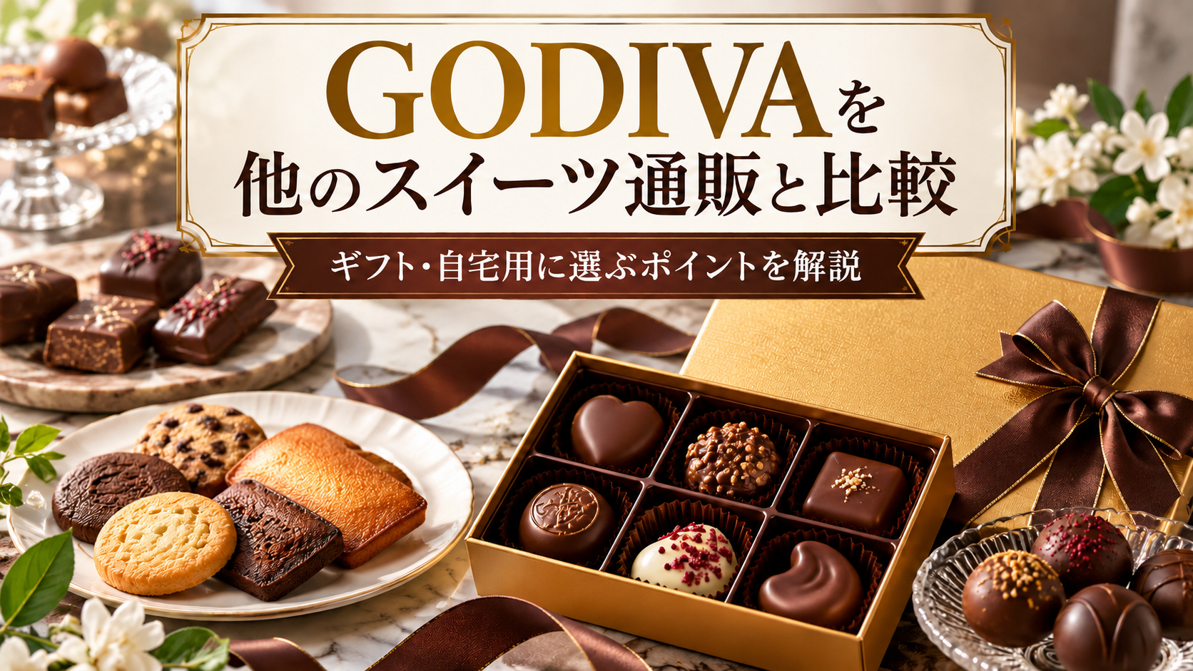 GODIVA（ゴディバ）を他のスイーツ通販と比較｜ギフト・自宅用に選ぶポイントを解説