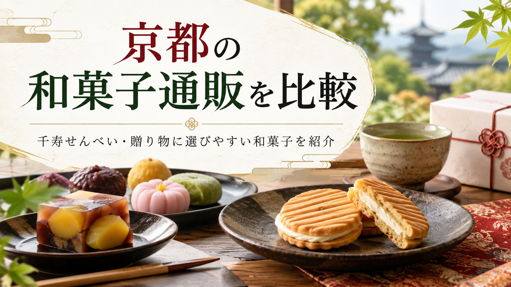 京都の和菓子通販を比較｜千寿せんべい・贈り物に選びやすい和菓子を紹介